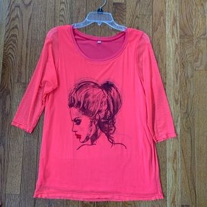 Beautiful 3D hologram 3/4 mesh sleeve!